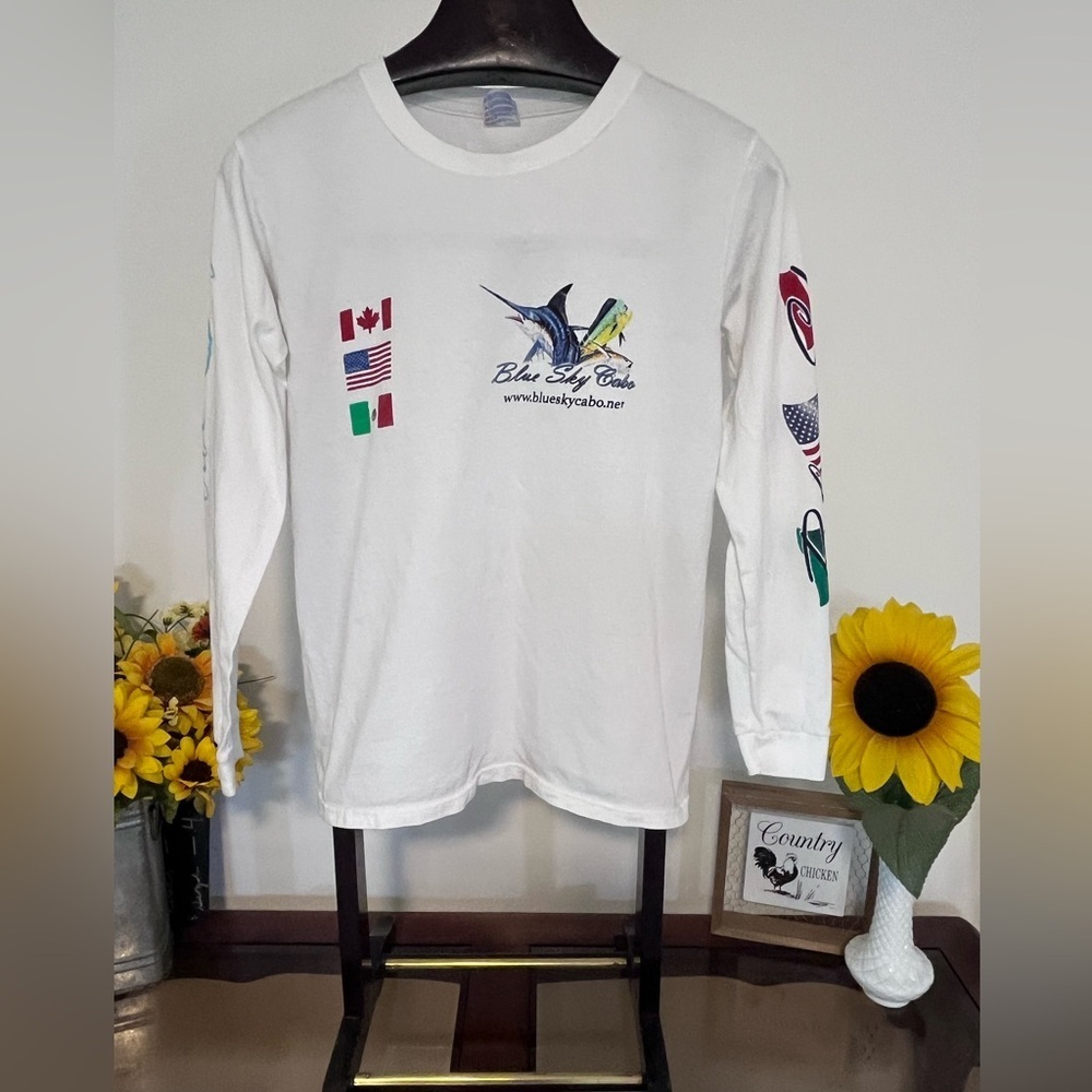 Blue sky cobo men’s size small long sleeve cotton T-shirt